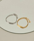 【 金属アレルギー対応 】 ハート シンプルプレート ブレスレット