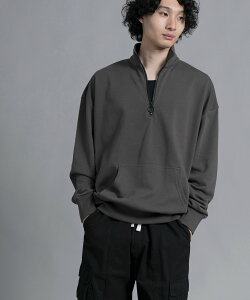 �ySALE�^20%OFF�zaimoha MENS aimoha men Urban Flex Half-Zip Pullover �A�C���n �g�b�v�X �X�E�F�b�g�E�g���[�i�[ ���b�h �u���b�N �O���[