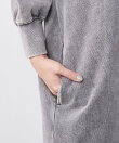 硫化染スウェット5分袖ロングワンピース <大きいサイズ有>シックスタイル