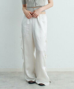 �ySALE�^50%OFF�zCODE A ribbon easy pants �R�[�h�G�[ �p���c ���̑��̃p���c �z���C�g �u���b�N�y���������z