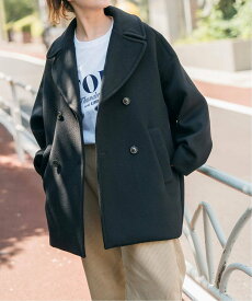 Spick & Span 《新色有り / 追加予約》TICCA / ティッカ ピーコート スピックアンドスパン ジャケット・アウター ピーコート グレー ブラック【送料無料】