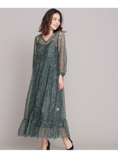 Nano Universe 前開き総レースワンピース Rakuten Fashion 楽天ファッション 旧楽天ブランドアベニュー T