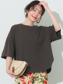 【SALE／23%OFF】coca レギュラーオンス5分袖ビッグTシャツ コカ トップス カットソー・Tシャツ パープル ブラック グレー グリーン ホワイト ブラウン