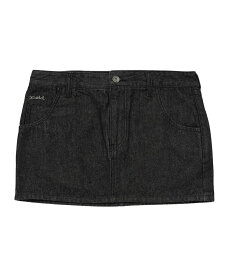 X-girl OVERDYED DENIM SKIRT スカート X-girl エックスガール スカート ミニスカート ブラック ピンク【送料無料】