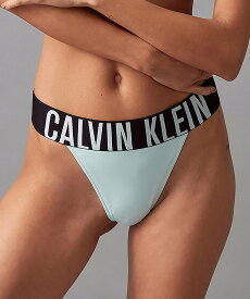 Calvin Klein Underwear (W)【公式ショップ】 カルバンクライン INTENSE POWER ハイレグ ソング Calvin Klein Underwear QF7638 カルバン・クライン インナー・ルームウェア ショーツ ブラック ブルー【送料無料】