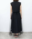 short gilet set tulle dress