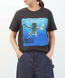 THRIFTY LOOK スリフティールック nirvana ブルーコムブルー トップス カットソー・Tシャツ【送料無料】