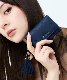 MURUA MURUA(ムルーア)仕切り付き名刺入れ MR-W1413 エンボスシリーズ エルゲイス 財布・ポーチ・ケース 名刺入れ・カードケース ネイビー ブラック イエロー【送料無料】