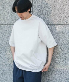 URBAN RESEARCH DOORS URD Drawstring Short-sleeve T-shirts アーバンリサーチドアーズ トップス カットソー・Tシャツ ホワイト ネイビー ブラック グレー【送料無料】