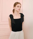 【LOULOU WILLOUGHBY】ショルダーリボンミニタンクプルオーバー