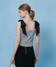 【LOULOU WILLOUGHBY】ショルダーリボンミニタンクプルオーバー