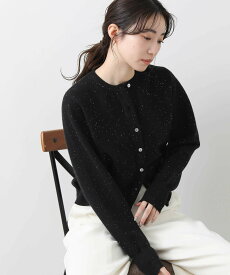 【SALE／50%OFF】Gready Brilliant スパンコールクルーカーディガン グレディブリリアン トップス カーディガン ベージュ ブラック【送料無料】