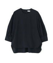 美品 アドーア ヘムライン 前後差 半袖 ブラウス ネイビー 楽天市場 