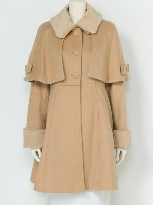 Titty Co ケープ付エコファーカラーコート Rakuten Fashion 楽天