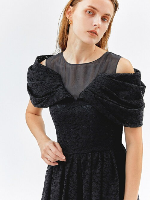 Lanvin En Bleu ボリュームスリーブレースワンピース Rakuten Fashion 楽天ファッション 旧楽天ブランドアベニュー Ag9274