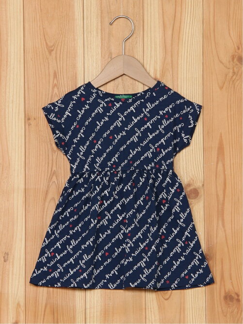 Benetton United Colors Of Benetton K Kidsウエストゴム総柄ワンピース Rakuten Fashion 楽天ファッション 旧楽天ブランドアベニュー Cb4274