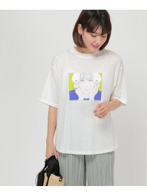 【SALE／30%OFF】ikka Kisaコラボ BIG DipperプリントT イッカ トップス カットソー・Tシャツ ホワイト