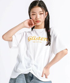 ZIDDY ラメ発泡プリントドロストTシャツ(130~160cm) ベベ オンライン ストア トップス カットソー・Tシャツ ホワイト ブラック