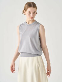 JOHN SMEDLEY [Anglo Indian Gauze]ノースリーブニットプルオーバー ｜ RYLIE ｜ 30G ジョンスメドレー トップス ニット シルバー【送料無料】