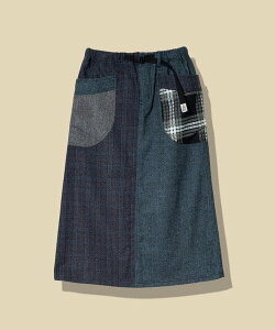 �ySALE�^30%OFF�zgo slow caravan WOOL LIKE FABRIC�N���C�W�[�e�|�P�X�J�[�g (WOMENS) �S�[�X���[�L�����o�� �X�J�[�g ���̑��̃X�J�[�g �u���E�� �O���[�y���������z
