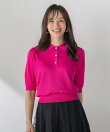 【WEB限定カラーあり】LUCINDAポロニット