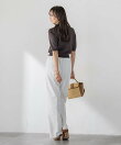 【WEB限定カラーあり】LUCINDAポロニット
