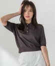 【WEB限定カラーあり】LUCINDAポロニット