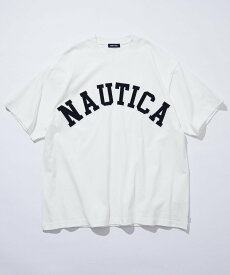 NAUTICA Arch Logo S/S Tee フリークスストア トップス カットソー・Tシャツ ホワイト グレー ブラック グリーン ネイビー【送料無料】