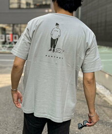 NOLLEY'S goodman 【BARNS OUTFITTERS】別注タフネックTシャツ PARTNER ノーリーズ トップス カットソー・Tシャツ グレー ホワイト イエロー【送料無料】