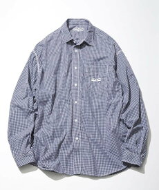 CAHLUMN Magazine Pocket Chain Stitch Shirt フリークスストア トップス シャツ・ブラウス ブルー【送料無料】