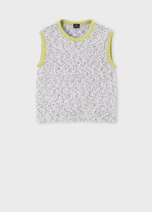 PS Paul Smith �E�B�����Y �R���g���X�g�J���[ �j�b�g�x�X�g �|�[���E�X�~�X �g�b�v�X �j�b�g �O���[���y���������z