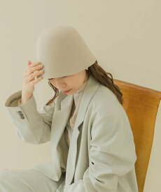 【SALE／60%OFF】SMELLY ウールクローシュハット スメリー 帽子 ハット グレー ブラック
