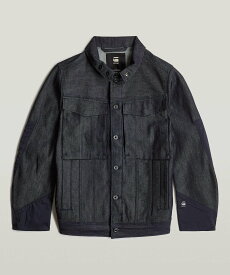 G-Star RAW 【公式ショップ】VODAN PM 3D SLIM JACKET/立体裁断デニムジャケット ジースターロゥ ジャケット・アウター デニムジャケット ネイビー【送料無料】