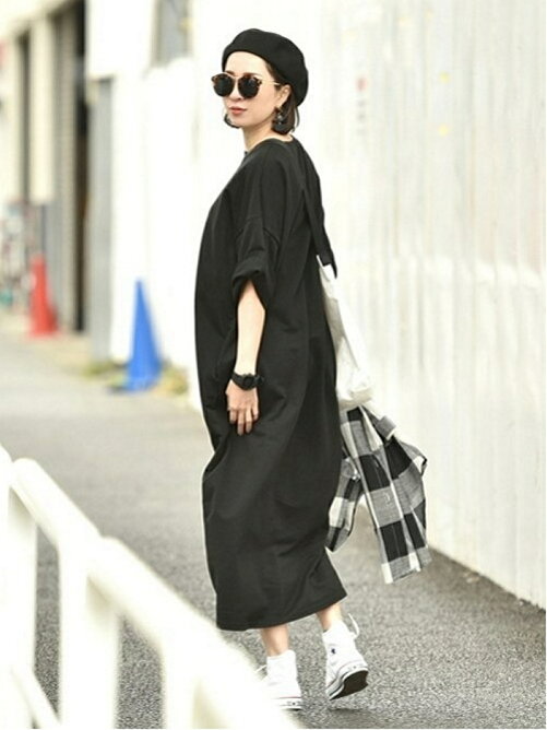 Coca ポケット付きゆったりロング丈スウェットワンピース Rakuten Fashion 楽天ファッション 旧楽天ブランドアベニュー P