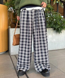 【SALE／50%OFF】CIAOPANIC TYPY 【WEB限定】【UNISEX】サイドベルト付きワイドスラックス チャオパニックティピー パンツ その他のパンツ グレー ワインレッド ブラック ネイビー