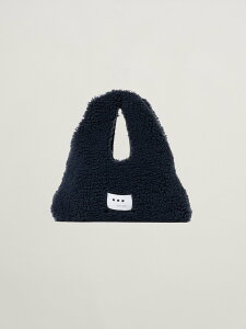 three dots Ecopel boa triangle bag �X���[�h�b�c �o�b�O ���̑��̃o�b�O �l�C�r�[ �x�[�W���y���������z