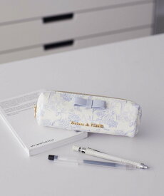Maison de FLEUR フラワーガーデン柄合皮ロングポーチ メゾン ド フルール 財布・ポーチ・ケース ポーチ ブルー ピンク ブラック【送料無料】
