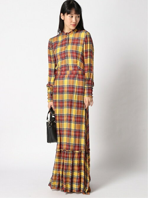 Benetton United Colors Of Benetton W チェックマキシワンピース Rakuten Fashion 楽天ファッション 旧楽天ブランドアベニュー Bj0278