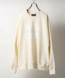 NUMBER (N)INE MILK&COOKIES CREWNECK SWEATSHIRT ナンバーナイン トップス スウェット・トレーナー ホワイト グレー【送料無料】