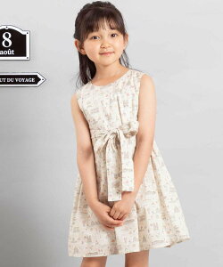�ySALE�^50%OFF�zBeBe �y�������z���o�e�B�^�i���[��(PARIS POSTCARD)���{���x���g�����s�[�X(90~150cm) �x�x �I�����C�� �X�g�A �����s�[�X�E�h���X �����s�[�X �x�[�W���y���������z