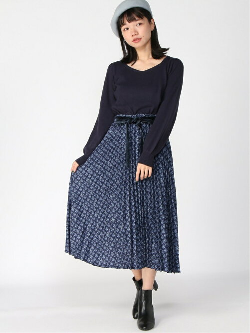 Axes Femme W ニットドッキングワンピ Rakuten Fashion 楽天ファッション 旧楽天ブランドアベニュー Bv0279