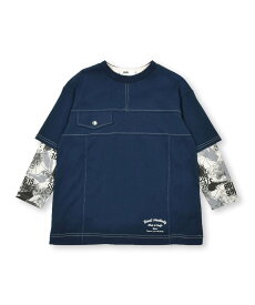 【SALE／50%OFF】WASK 胸ポケットTシャツ+ペンキ柄Tシャツセット(100~160cm) ベベ オンライン ストア スーツ・フォーマル セットアップスーツ レッド ネイビー【送料無料】