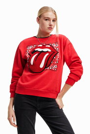 【SALE／50%OFF】Desigual The Rolling Stones スウェットシャツ デシグアル トップス スウェット・トレーナー レッド【送料無料】