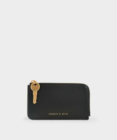 CHARLES & KEITH ジップアラウンド ミニウォレット チャールズアンドキース 財布・ポーチ・ケース 財布 ホワイト ブラック グリーン カーキグリーン【送料無料】