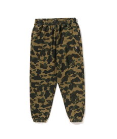 A BATHING APE 1ST CAMO ONE POINT RELAXED FIT SWEAT PANTS ア ベイシング エイプ パンツ ジャージ・スウェットパンツ オレンジ イエロー グリーン【送料無料】