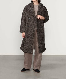 Bshop TICCA ｜＜別注＞ツイード テントコート WOMEN ビショップ ジャケット・アウター ピーコート ブラウン【送料無料】