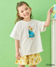 ANY KIDS 【ディズニー/FROZEN】【綿100%】ひんやり オーバーサイズTシャツ エニィ トップス カットソー・Tシャツ ネイビー
