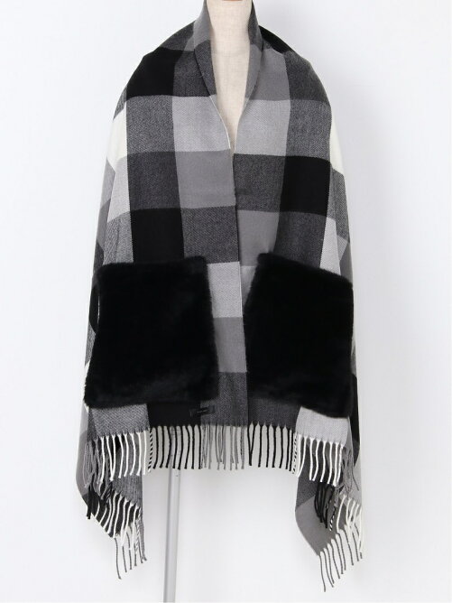 Interplanet Interplanet W ファーポケット付大判ストール Rakuten Fashion 楽天ファッション 旧楽天 ブランドアベニュー Am80