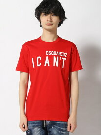 【SALE／45%OFF】DSQUARED2 I Can'T Cool Tee ディースクエアード トップス カットソー・Tシャツ ブラック ホワイト レッド【送料無料】