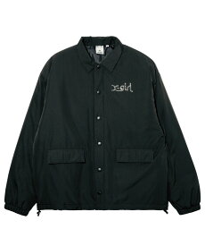 X-girl PADDED COACH JACKET ジャケット X-girl エックスガール ジャケット・アウター その他のジャケット・アウター ブラック ホワイト【送料無料】